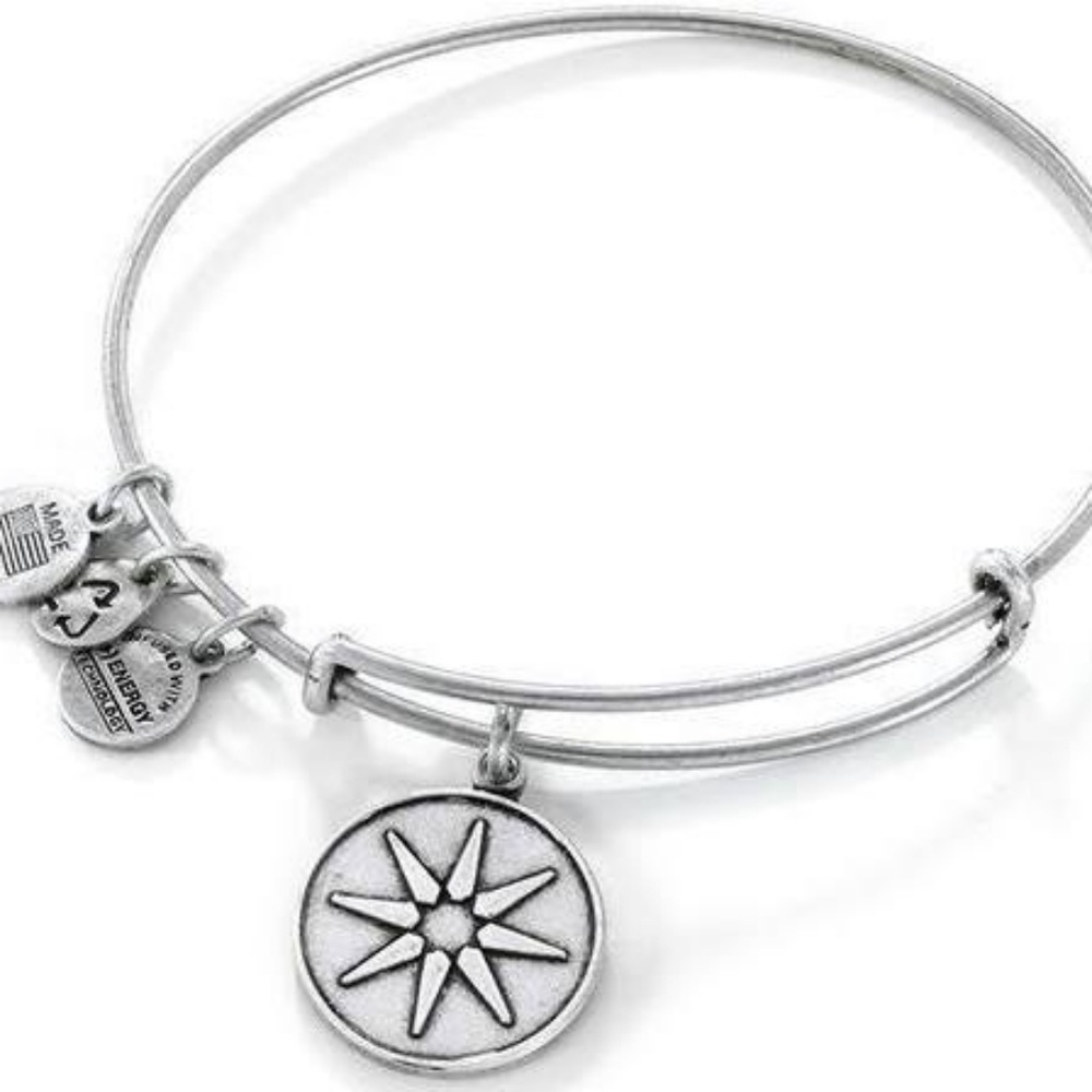 Alex & Ani Star of Venus  Silver Toned Bracelet
